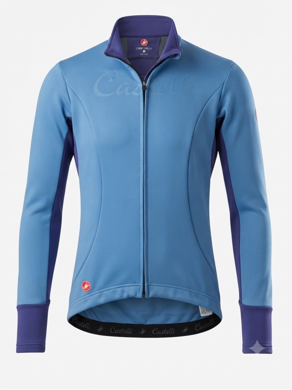 Castelli Rosso Corsa Windstopper Women's Cycling Jacket Blue Purple Full Zip S
